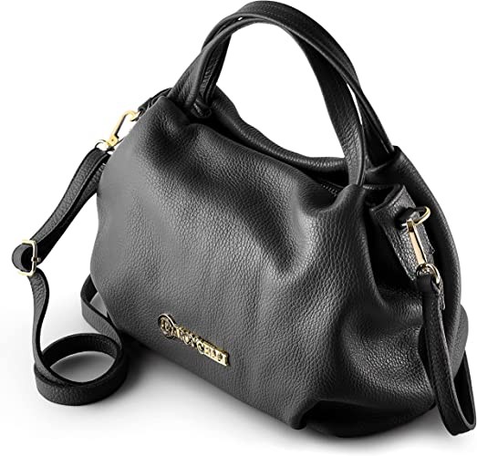 Baroncelli Italian Women's Leather Wallet Genuine Leather Medium Shoulder Messenger Bag Made in Italy