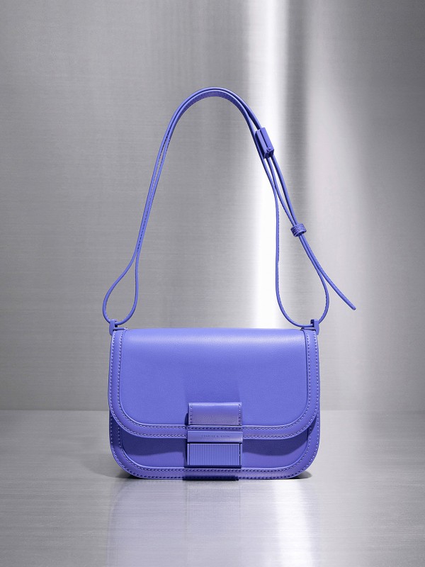 Charlot Buckle Bag - Purple, hi-res