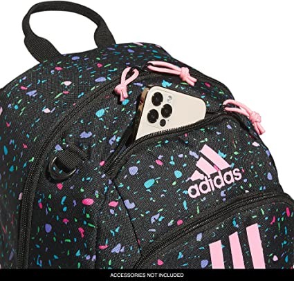 adidas Young BTS Creator 2 Backpack, Speckle Black/Bliss Pink/Black, One Size