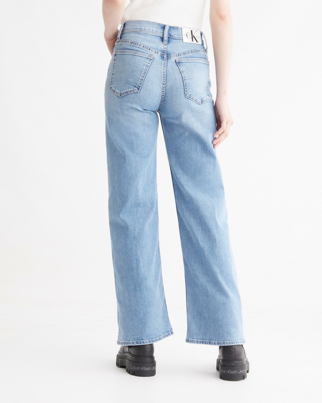 37.5 light blue wide-leg jeans