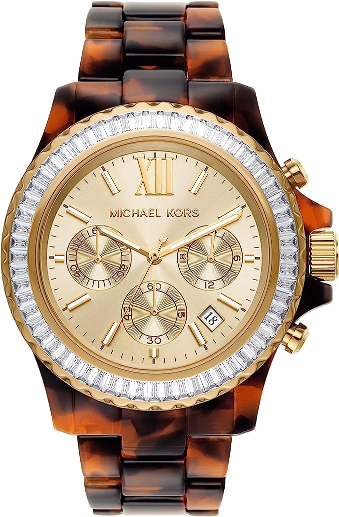 Michael Kors Michael Kors Everest Stainless Steel Chronograph Quartz Watch, Tortoise, MK7239 – Everest Chronograph Watch