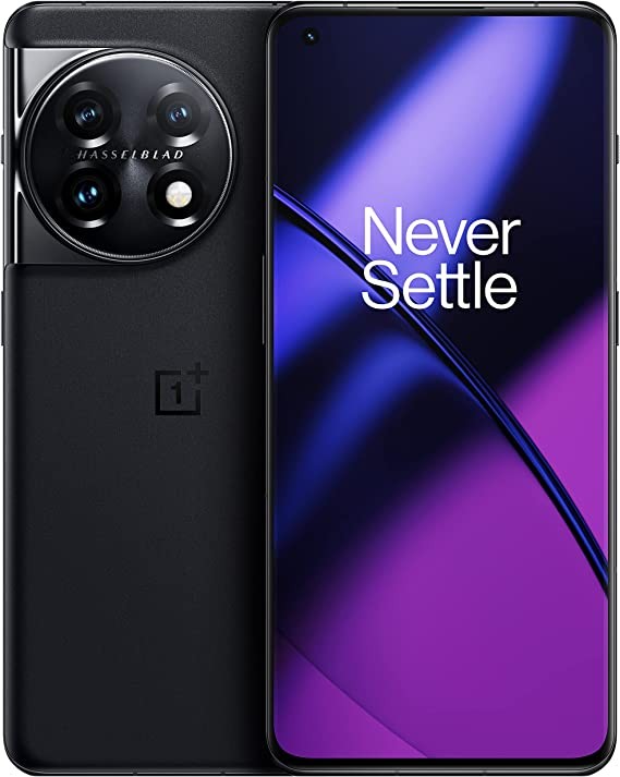 OnePlus 11 5G | 8GB RAM + 128GB | Titan Black | US factory unlocked Android smartphone | 5000 mAh battery | 80W fast charging | Hasselblad camera | 120Hz fluid display | 4nm processor