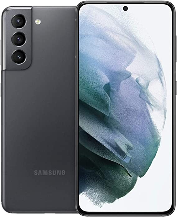 Samsung Galaxy S21 5G (128GB, 8GB) 6.2" AMOLED 120Hz, Snapdragon 88, Global 5G Volt Fully Unlocked (AT&T, Verizon, T-Mobile, Global) G991U1 (w/ 25W Charging Cube & Fast Wireless Charger, Gray)