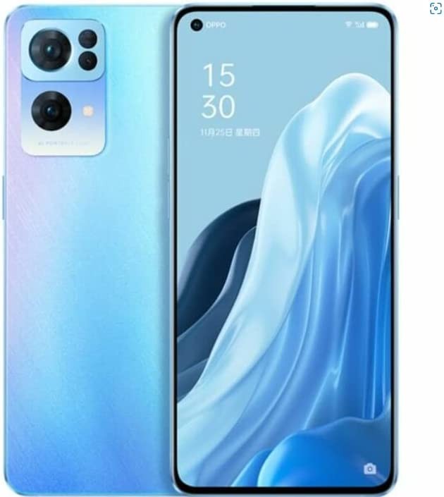 Oppo Reno 7 Pro 5G Dual 256GB 12GB RAM Factory Unlocked (GSM Only | No CDMA - not Compatible with Verizon/Sprint) Global Version - Startrails Blue