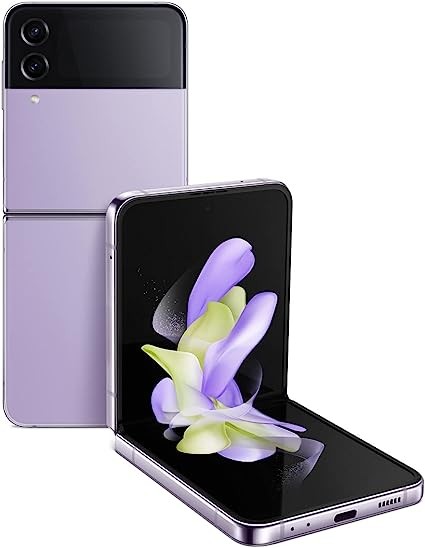 Samsung Galaxy Z Flip 4 Phone, Factory Unlocked Android Smartphone, 256GB, Flexible Mode, Hands-Free Camera, Compact, Foldable Design, Information Screen, US Version, Bora Purple