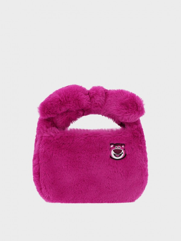 CHARLES & KEITH Pisces Lausu Collection: Fuzzy Lausu Kink Tote Bag, Purple, hi-res