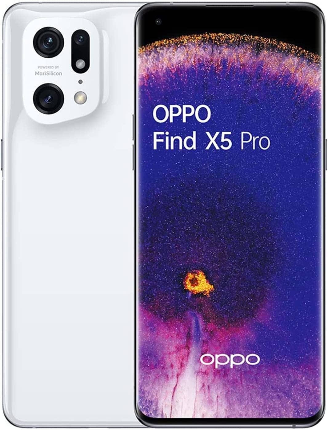 Oppo Find X5 PRO 5G Dual CPH2305 256GB 12GB RAM Factory Unlocked (GSM Only | No CDMA - not Compatible with Verizon/Sprint) Global Version- Ceramic White