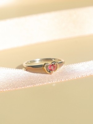 [On behalf of the moon] beautiful girl tourmaline ring sterling silver good luck opening minority original design love tail ring female